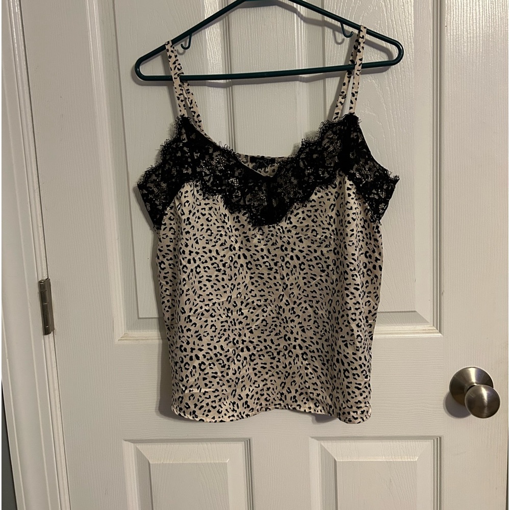 RUE 21 Satin Leopard Tank